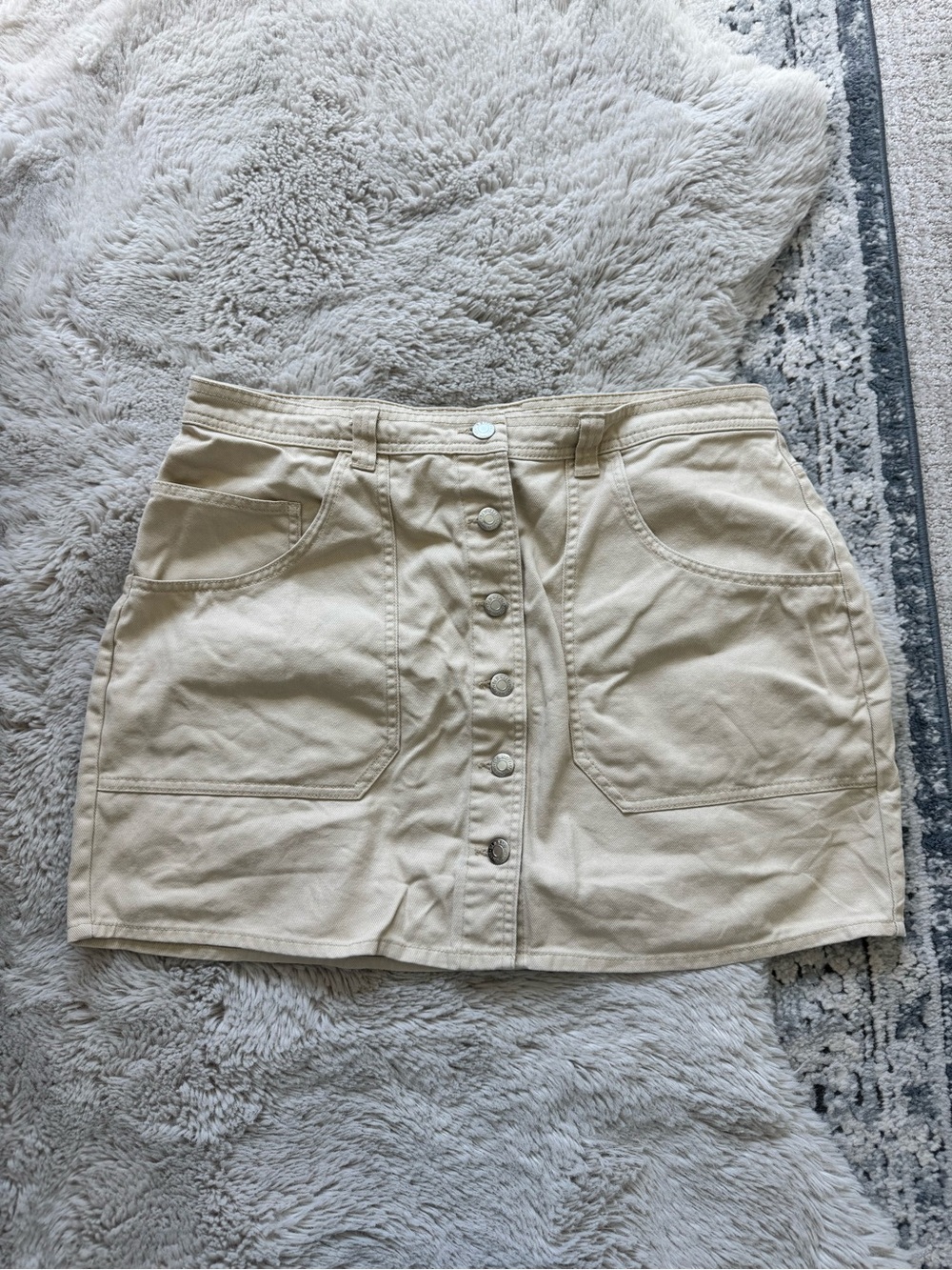 Old Navy khaki Cotton mini skirt  - Size 14